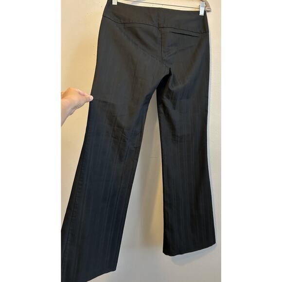 Vintage Y2K Guess Jeans Black Pinstripe Pants Flare Stretch Women’s 28 Grunge - Picture 10 of 10